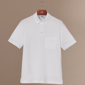 Hermes H Embroidered Buttoned Polo Shirt